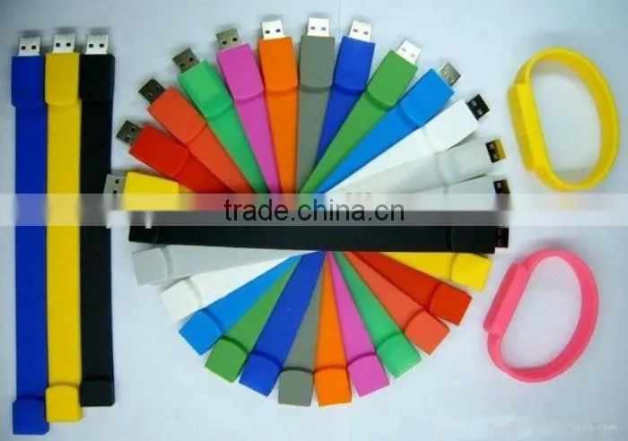 Wrist band silicon usb flash drive for promotional gift