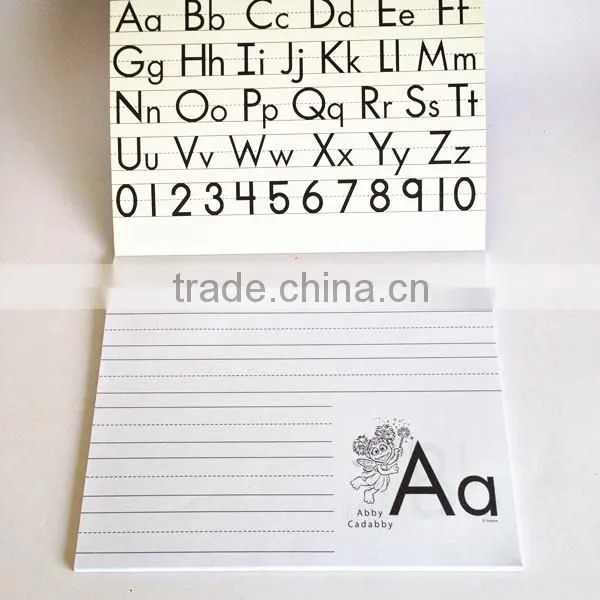 softcover ABC writing pad school book