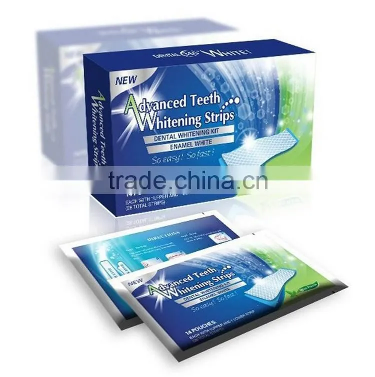 wholesale Advanced Teeth Whitening Strips kit clean Bleaching fast teeth whitening kit