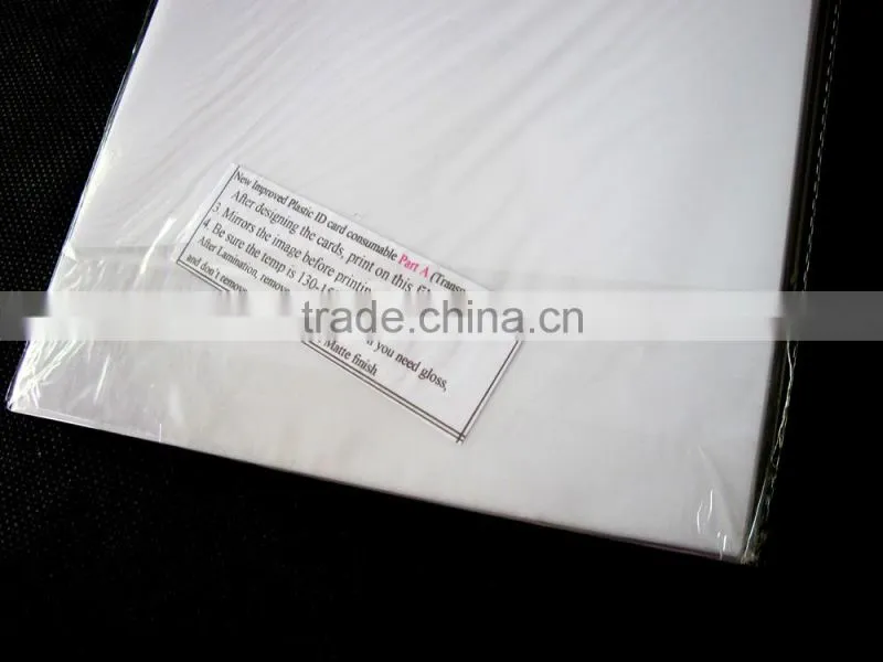 White non-lamination pvc card materials