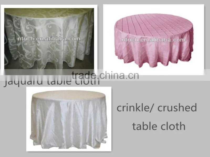 cheap and high quality 100% polyester table cloth for wedding banquet hotel