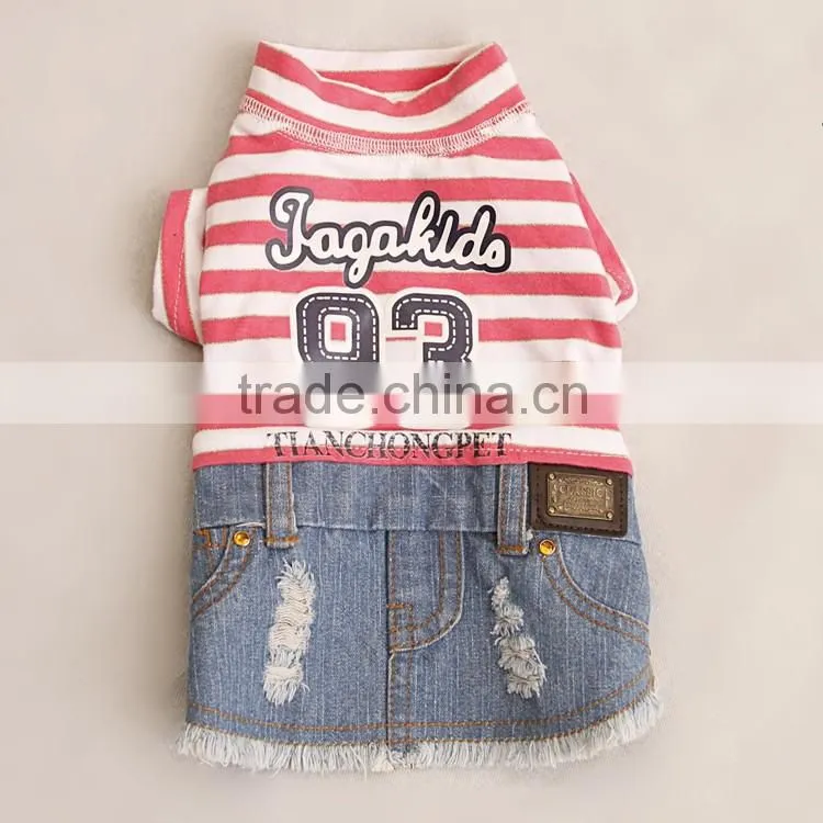 new design dog skirt dog clothes puppy apparel pet clothes in summer