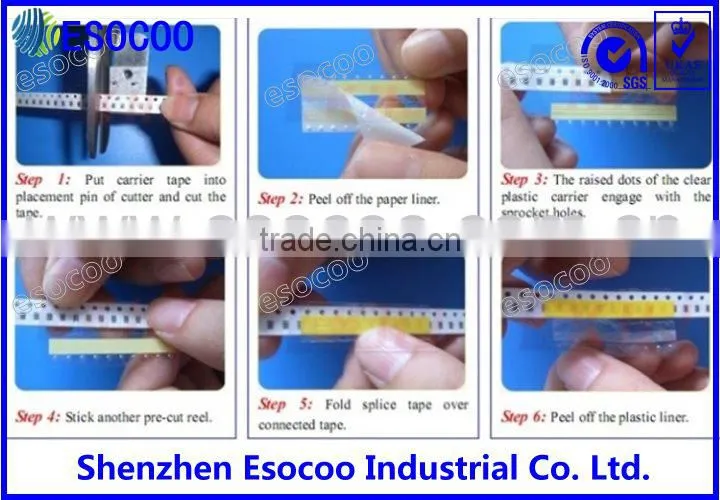 yellow esd industrial carrier splice tape