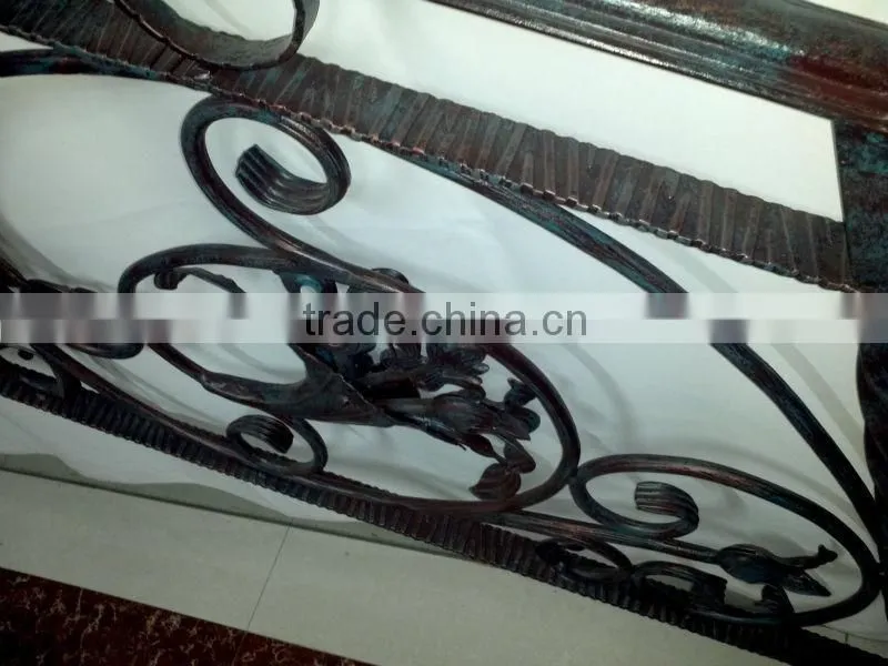 Top-selling hand forged simple design for handrail stairs
