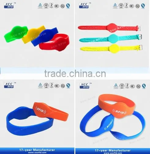 13.56Mhz Custom Printed One Time Use NFC DIsposable Wristband For Smart Phone