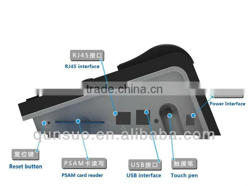Barcode Android touch POS Machine,RFID cheap POS system