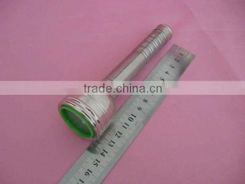 LED Chrome Metal Flashlight 2xAA battery