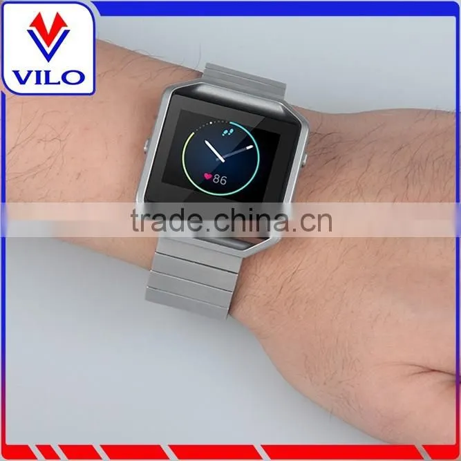 Original 1:1 316L stainless steel metal bracelet link band for Fitbit blaze