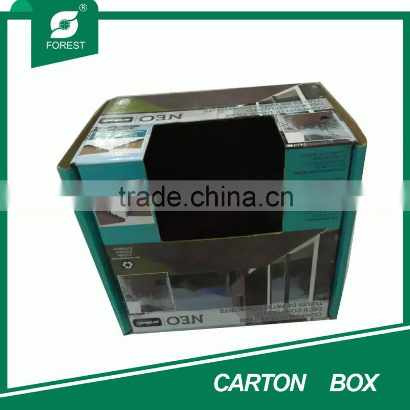 BEAUTIFUL COSMETICS PACKAGING GREEN CARTON BOX WITH WINDOW