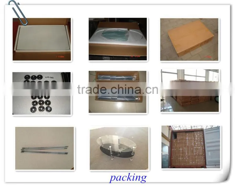 Occasional Modern Oak Glass Rectangle Coffee Table