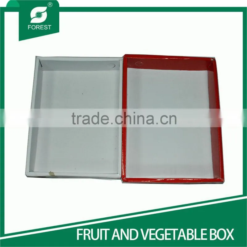 CHINA SUPPLIER PROVIDED 2 PIECES CARDBOARD FRUITS PACKAGING BOXES WITH CUSTOM PRINTS