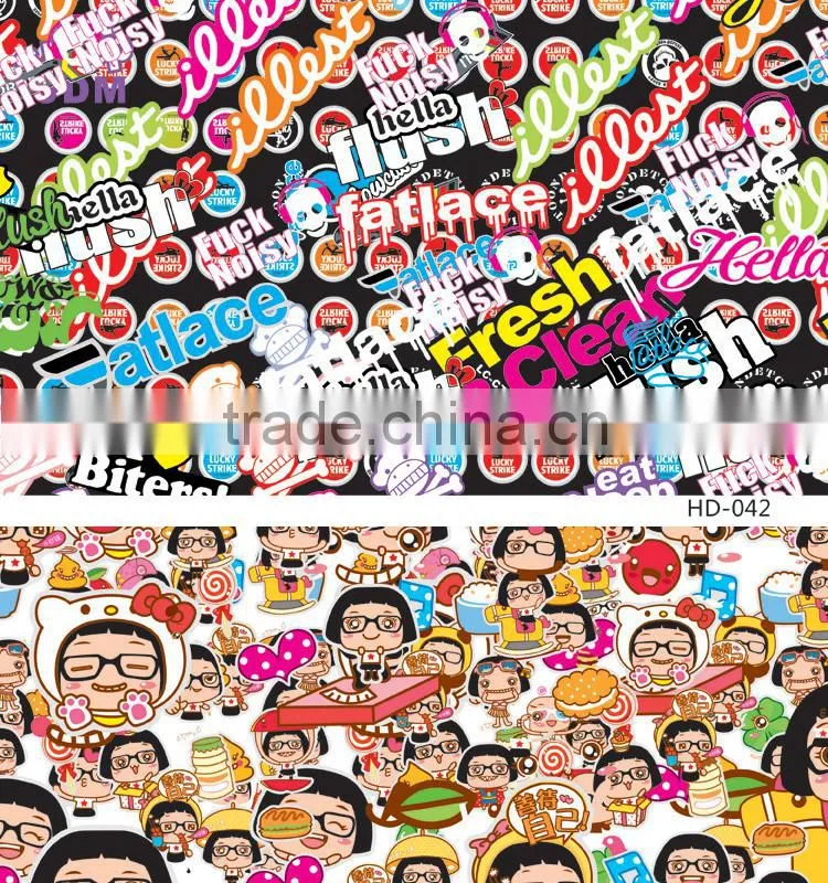 HD-041 CARLIKE Air Bubble Free Decorative Car Vinyl Hello Kitty Bomb Sticker