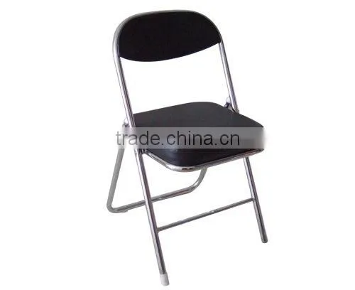 matel frame PU folding chair/ sillas plegables de visita 1083C