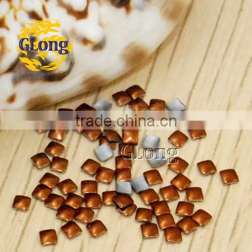 2mm Hot Fix square Aluminum Panel Pressing Studs Clothes Bag Shoe Nail Art phone DIY #GT101-2P(Mix-s)
