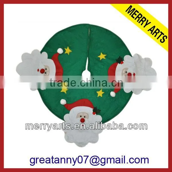 Yiwu market china supplier handmade cheap velvet christmas tree skirts 60