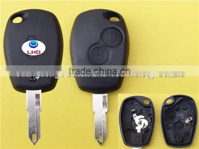 Keyless Entry Remote Key Case replacement for 2 Button Renault Megane Car Key Blank Fob with 206 blade