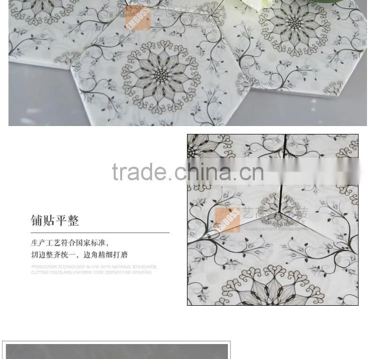 100*200*175mm Hexagon porcelain glazed tile ceramic kitchen bathroom tile