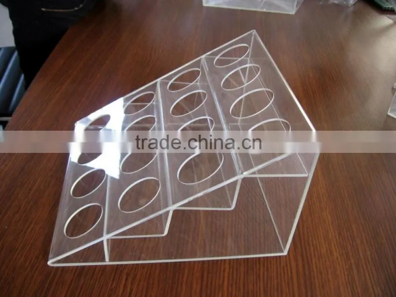 4 tiers acrylic nail polish displays rack, acrylic cosmetic display stand