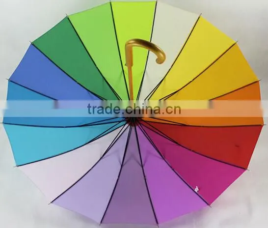 fashion rainbow umbrellas/travel umbrella/rainbow beach umbrella