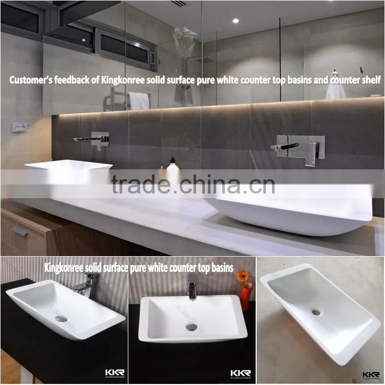 solid surface double sink bathroom vanity unit