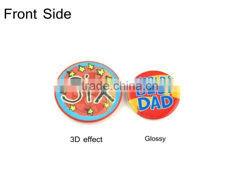 2015 Hot selling plastic name badge clip/custom tinplate button badge/plastic badge clip