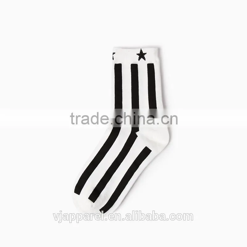 Red and Blue Stars and Stripes Perimeter Crew Socks