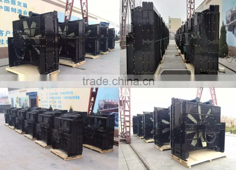 S6R-PTA Copper Diesel Generator Radiator For Mitsubishi Engine