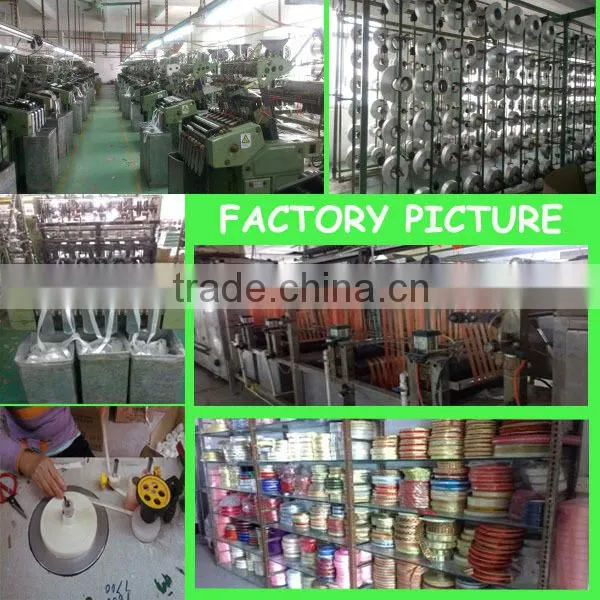 green metallic ribbon