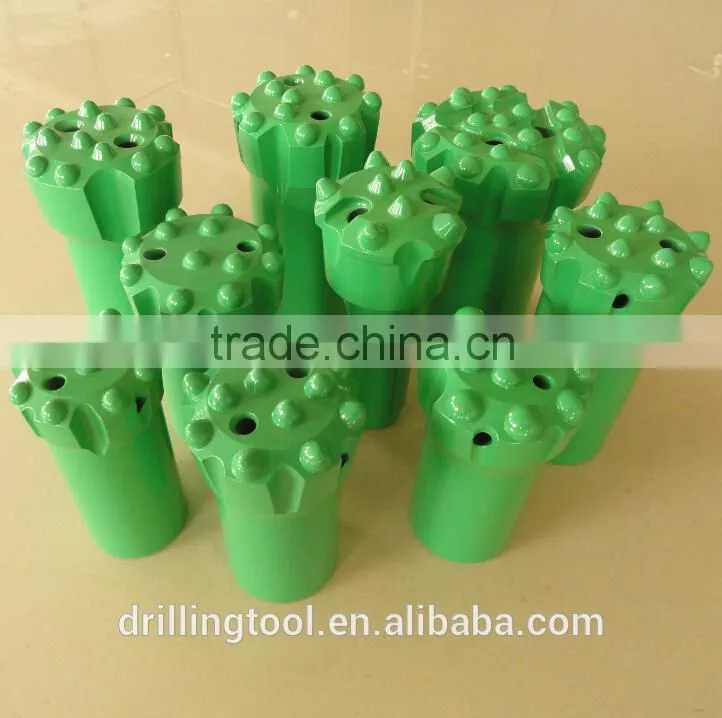 Threaded Spherical T38 / R32 Button Bit / Retrac Button Bit for sale