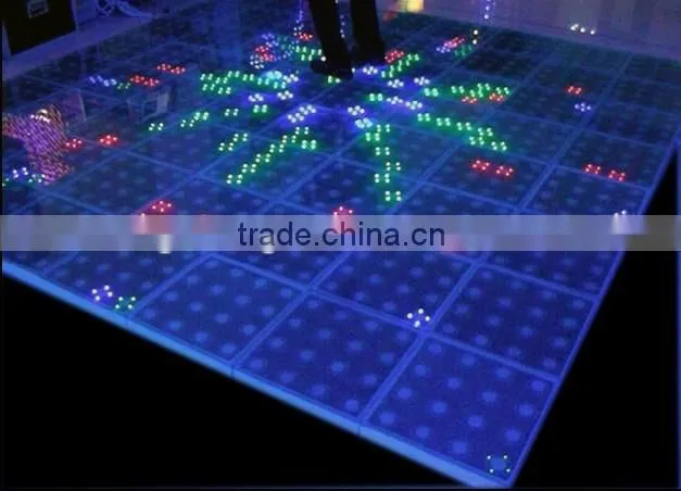 China LED Display Panel 50X50cm Video Dance Floor For Sale 3D Effect Stage Lighting Wedding Christmas Decorative Club Party
