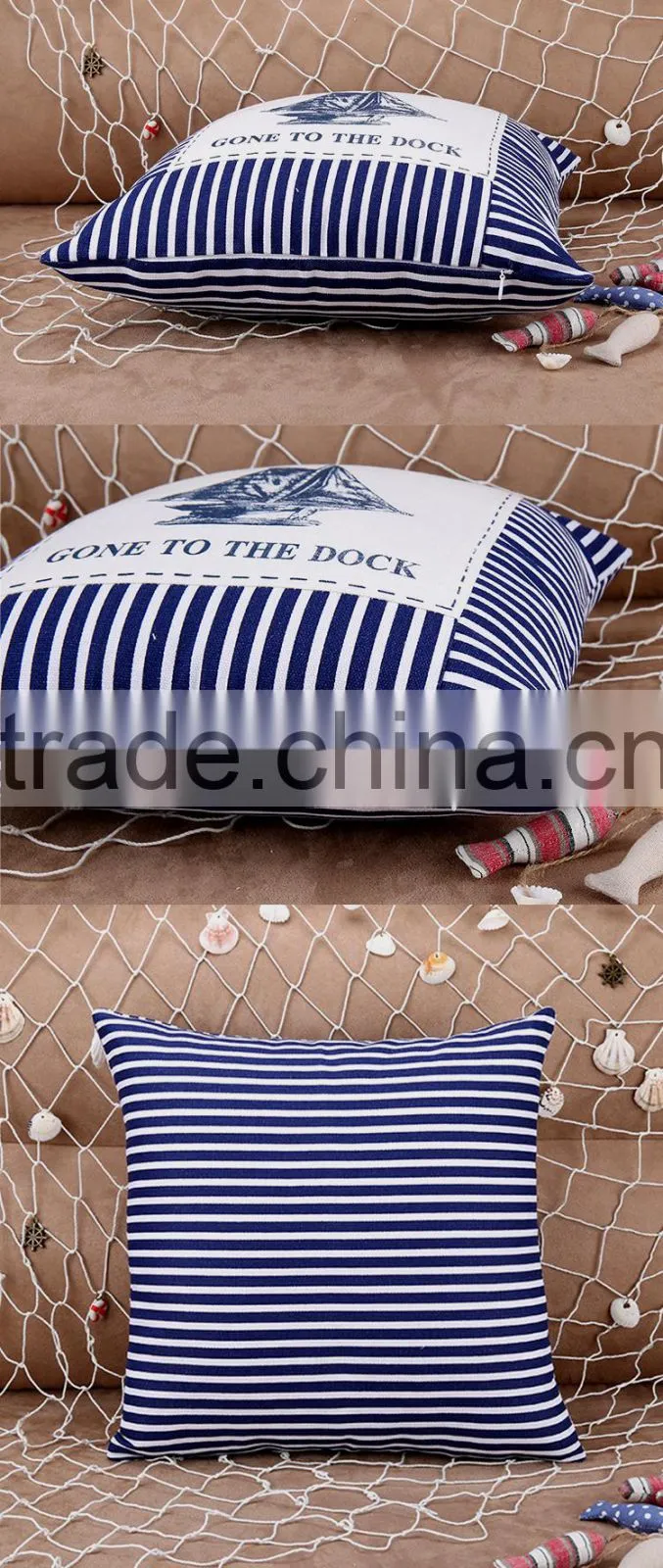Smooth Sailing Decorative Pillow Cotton And Linen Cushion Cover China Supplier