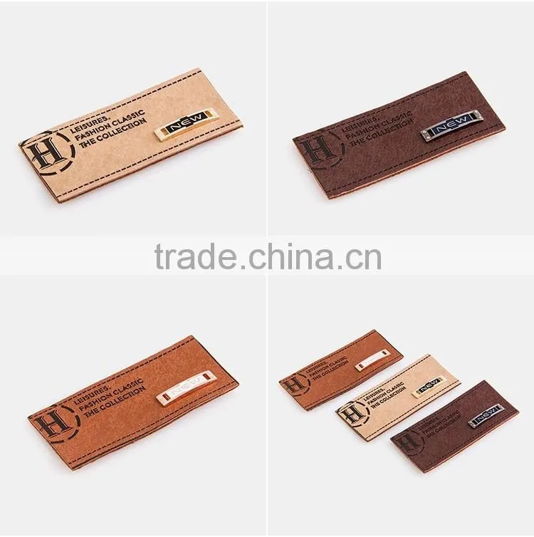 Custom high quality leather patches garment label for clothing