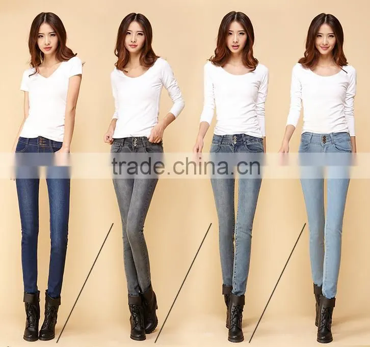 Hot-selling elegant autumn high quality women denim pants