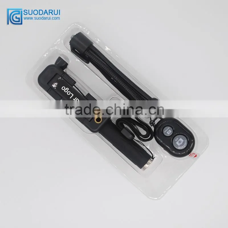 OEM 3in1 Wired Selfie Stick + Tripods+ bluetooth remote shutter wireless monopod selfie stick for apple iphone & for Android