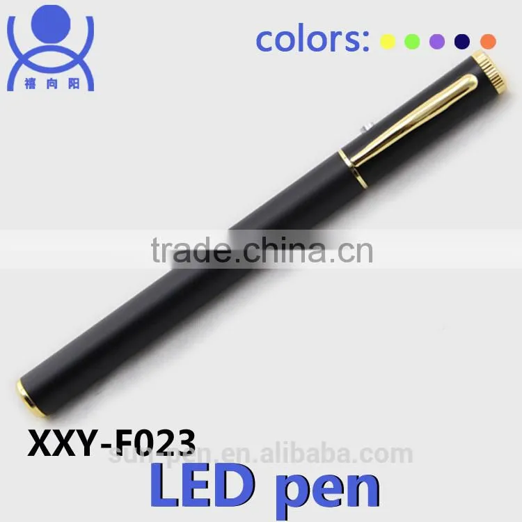 customized Logo Promotional led pen with light
