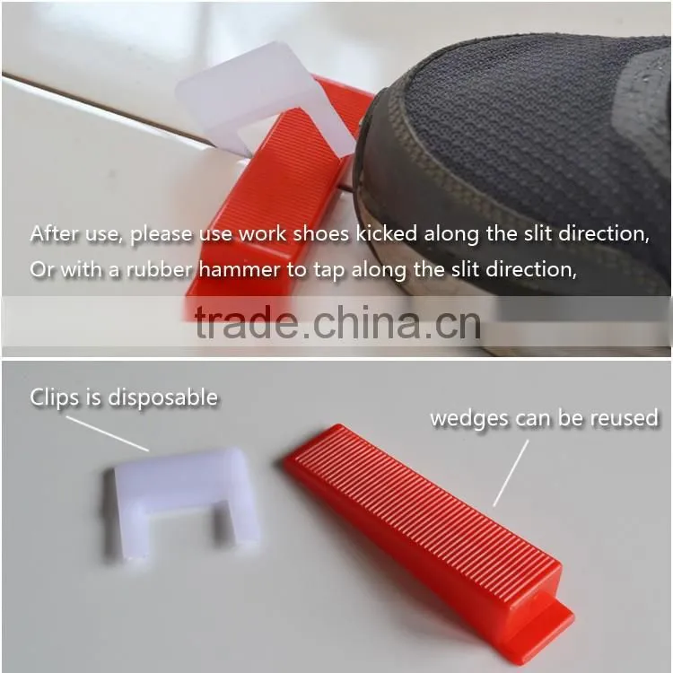 New arrival Tile leveling system/wedges and clips for Thickness of 3mm to12mm tile