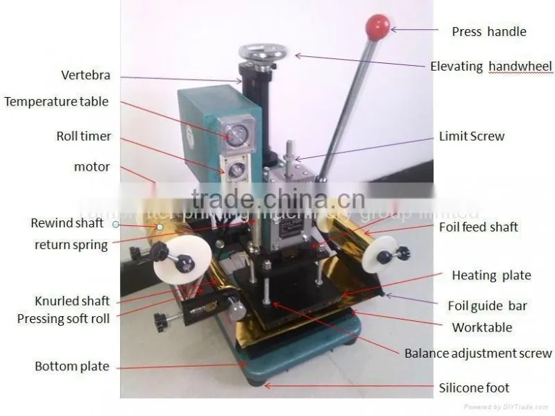 TAM-170-C Small Manual Hot Stamping Machine for Leather