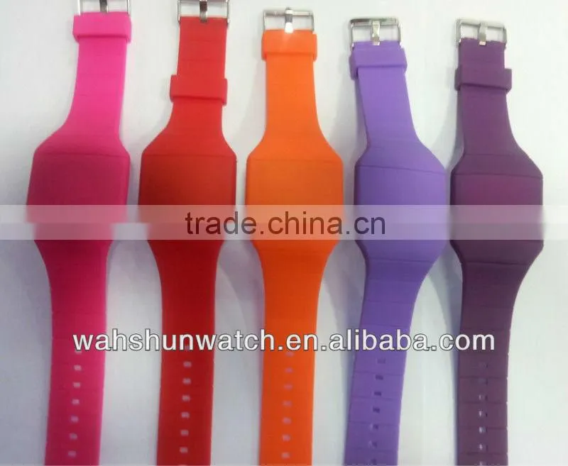 new 2013 Airplane silicone LED watches men with changing colorful lights