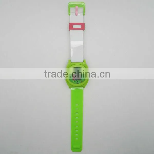 Popular pu plastic strap cute disne cartoon watches children