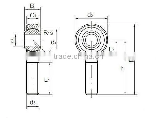rod end bearing 40mm, SI, SIL, SA, SAL, POSA, PHS 40