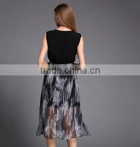 2016 Shanghai Wholesale Printed Fabric For Dress With Fashion Style