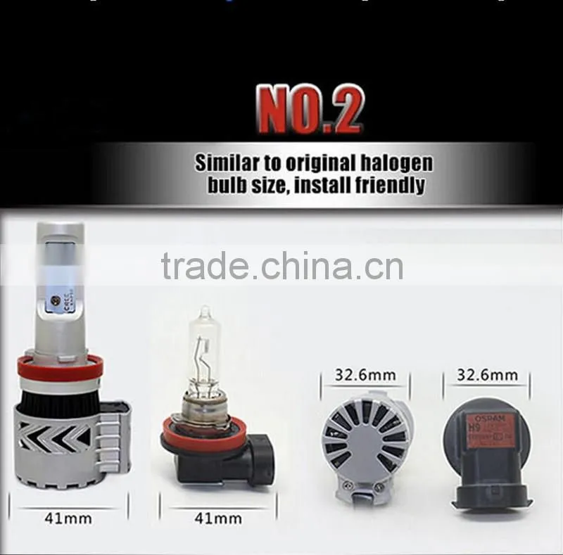 New arrival G8 36w 6000lm led headlight bulb 9007