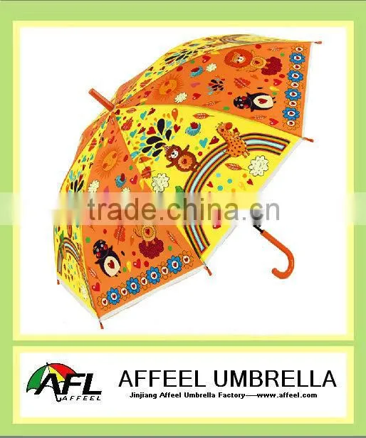 21"x8k drawing kids umbrella,promotional umbrella