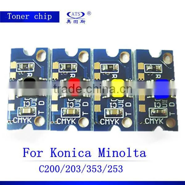 Toner reset chip for MInolta C353 200 253 copier spare parts