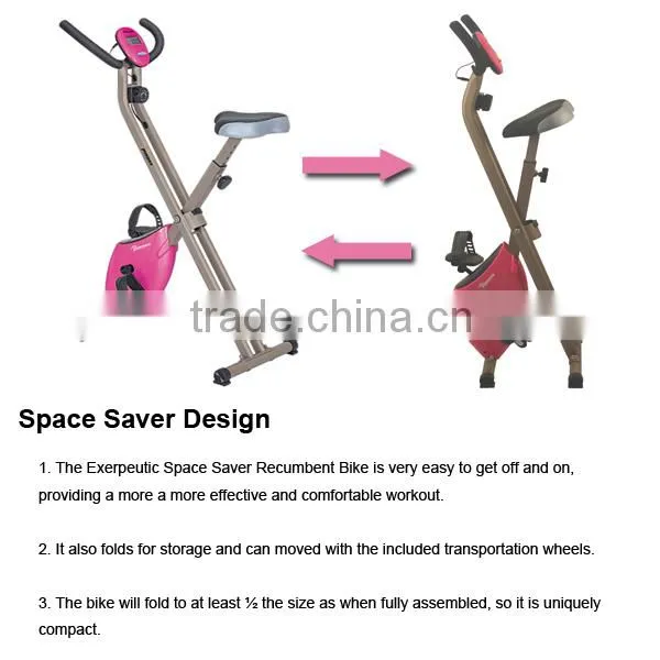 2016 Folding exercise bike with 1.6kgs flywheel from PUKO