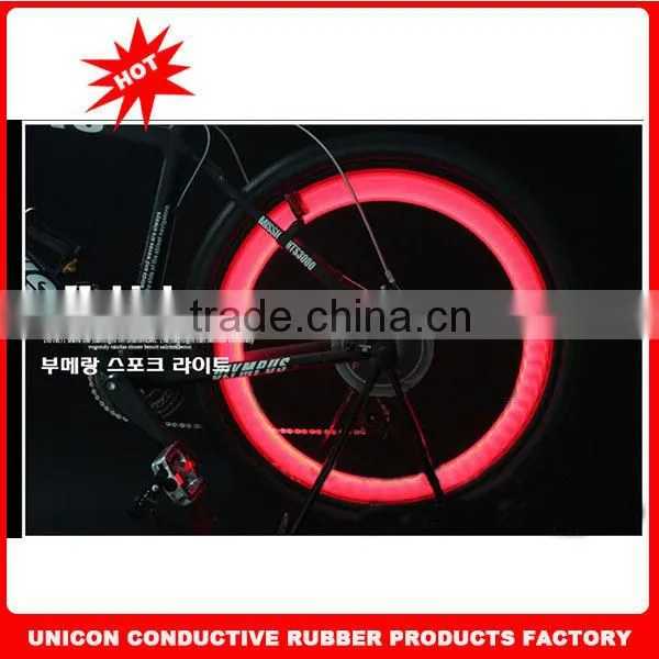 2014 Newest design super bright moon bike lights road bike lights bike wheel light lovely moon and start design of silicone