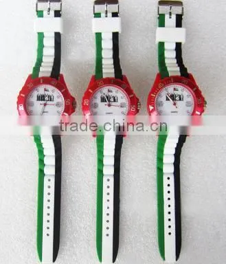 2014 popular silicone band plastic case automatic watches