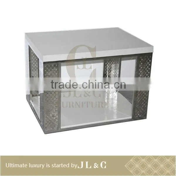 JT21-05 Coffee Table Starry Hollow Pattern Stainless Steel-JL&C Luxury Home Furniture