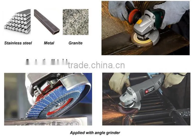 Grit 40/60/80 Abrasive Zirconia flap disc for steel
