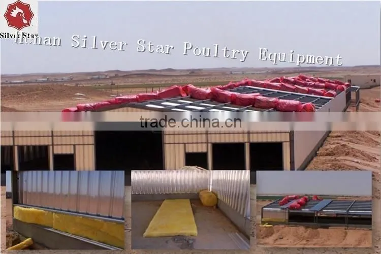 poultry farm use steel structure for battery broiler chicken coop